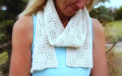 Martini Porch Party Scarf Knitting Design